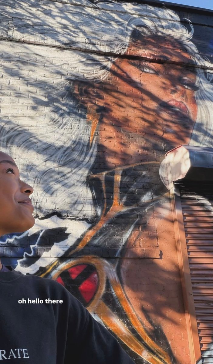 Maya Boyd Storm X-Men mural