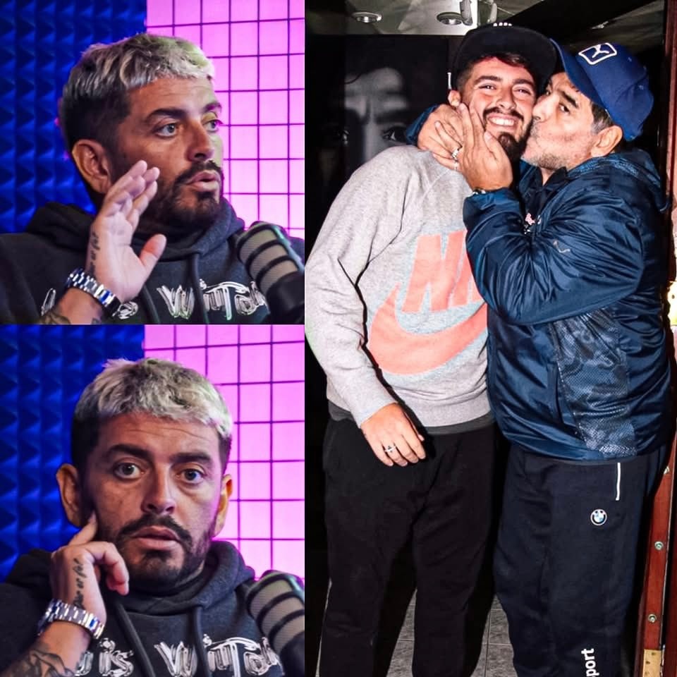 Diego Maradona Jr reunites with father