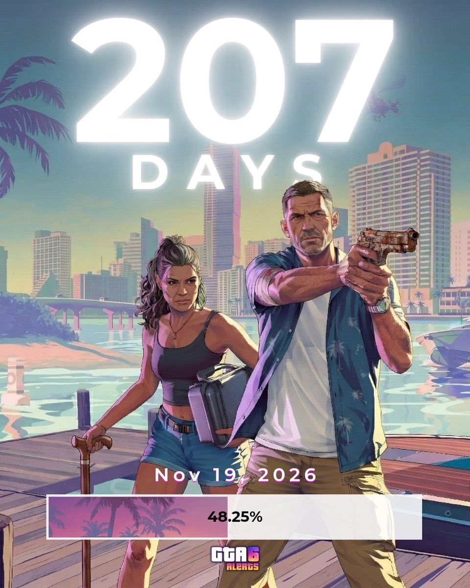 GTA 6 207 Days Countdown ⏳