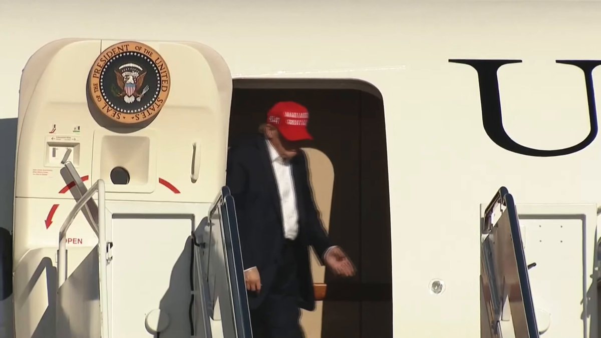 President Trump returns to White House