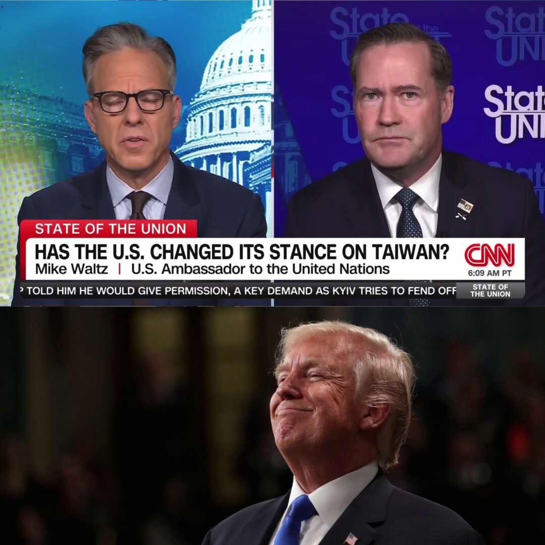Jake Tapper asks Mike Waltz about CNN pool access