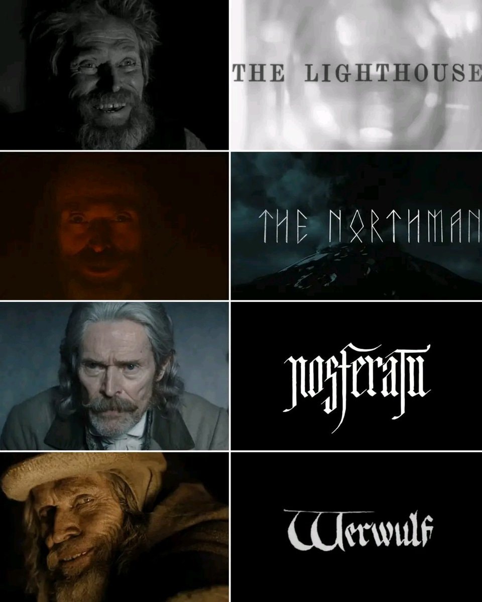 Willem Dafoe Robert Eggers collages