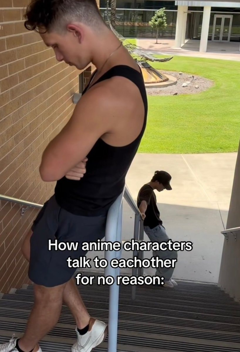anime characters talking for no reason