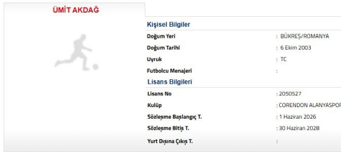 Ümit Akdağ Beşiktaş license