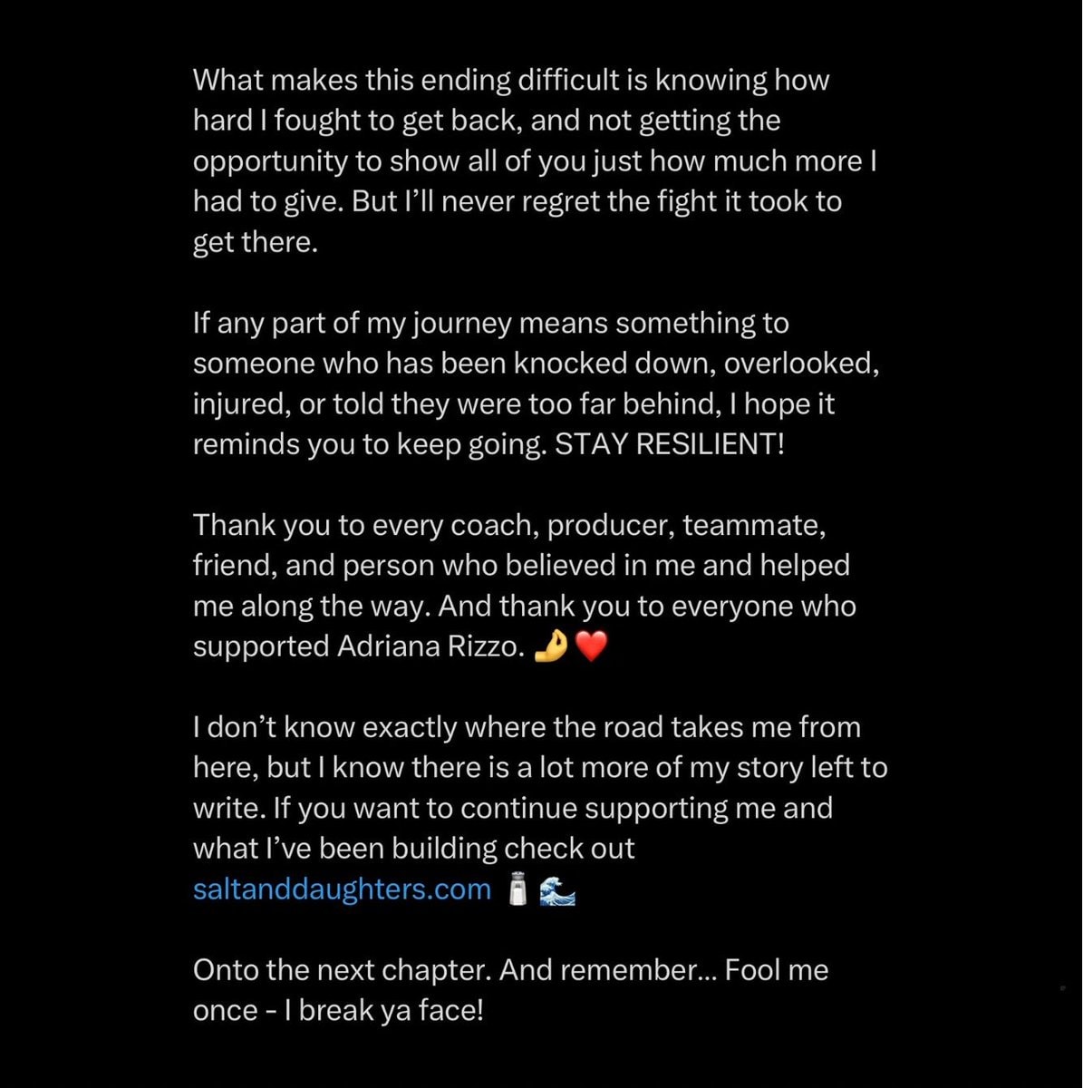 Adriana Rizzo leaves WWE (photo 3 of 3)