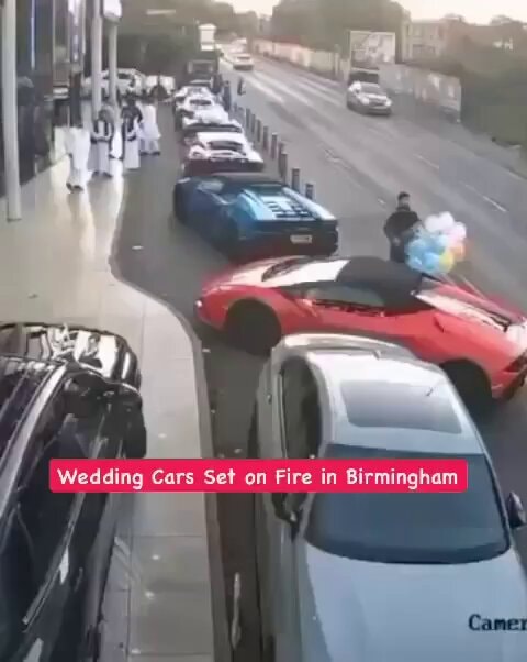 McLaren Lamborghini Birmingham fire