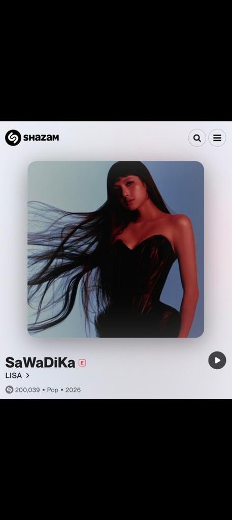 LISA SaWaDiKa Shazam milestone