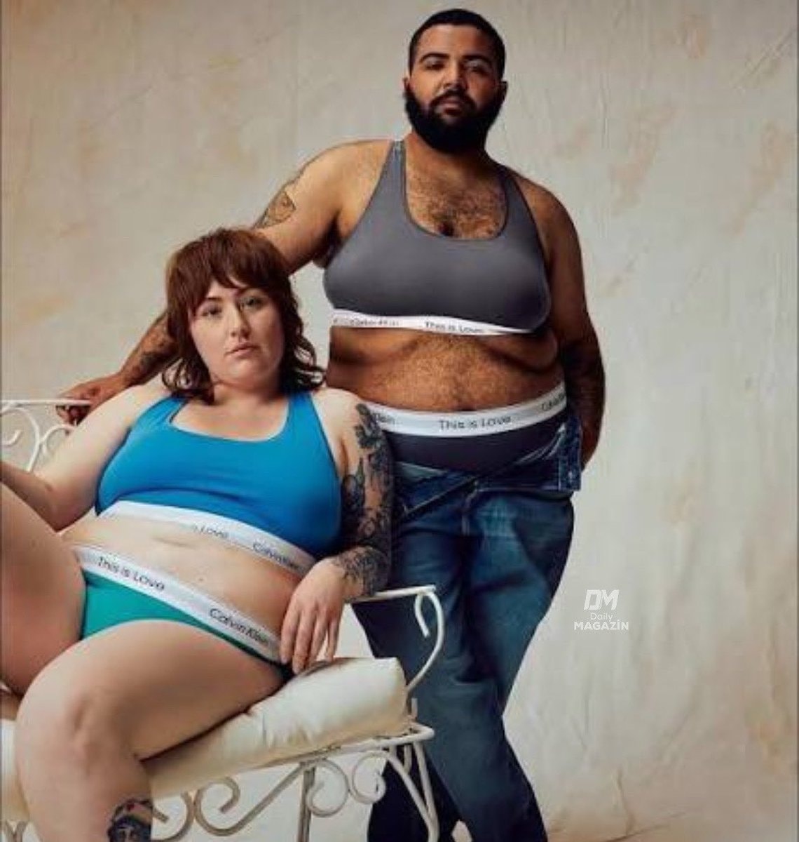 Calvin Klein campaign differences (photo 1 of 2)