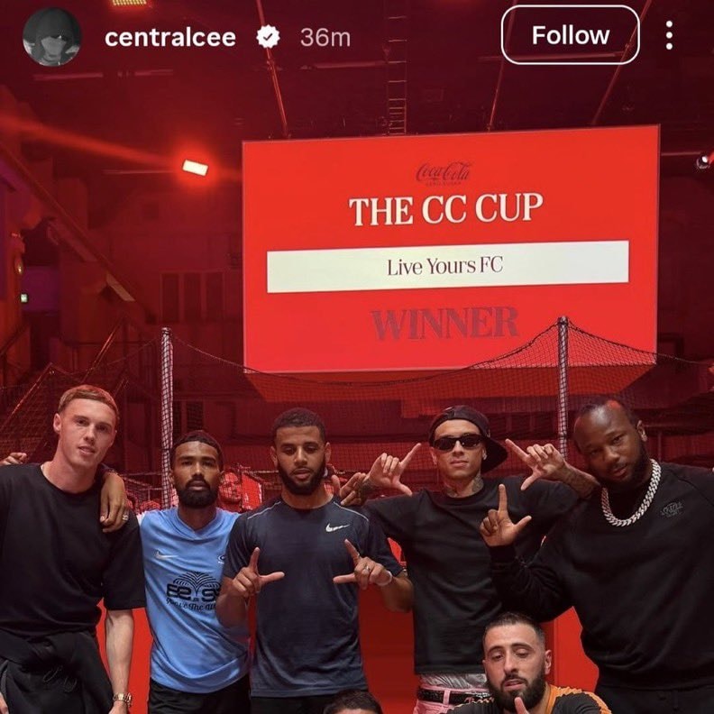 THE CC CUP Live Yours FC Winners Central Cee