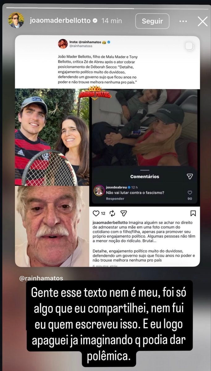 Joaomaderbellotto excuse controversy
