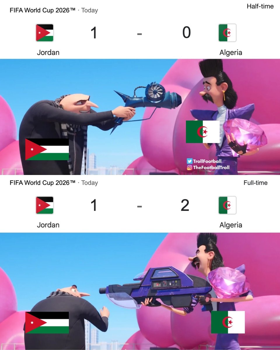 Jordan vs Algeria FIFA 2026 meme