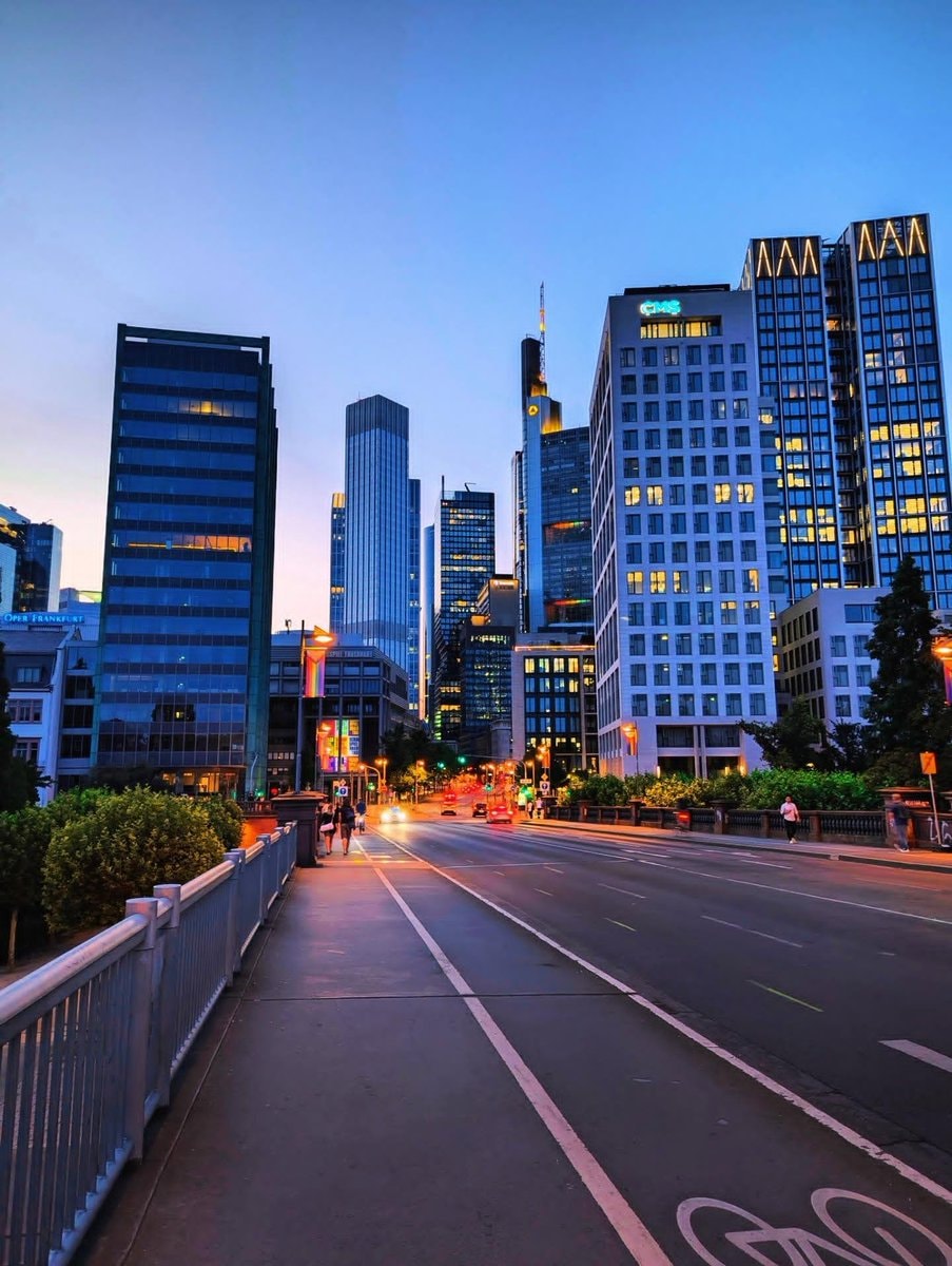 Frankfurt Germany dusk