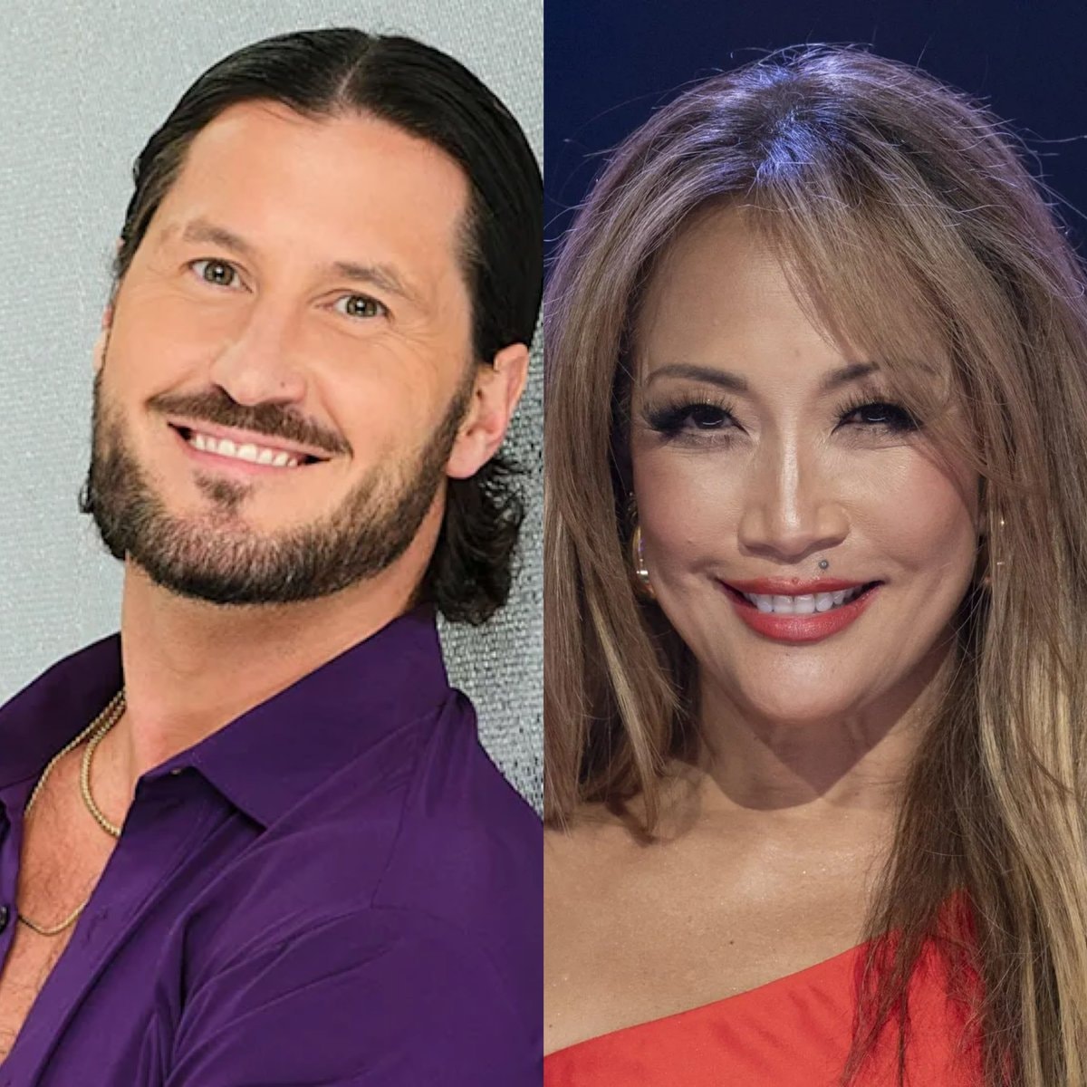 Val Chmerkovskiy and Carrie Ann Inaba