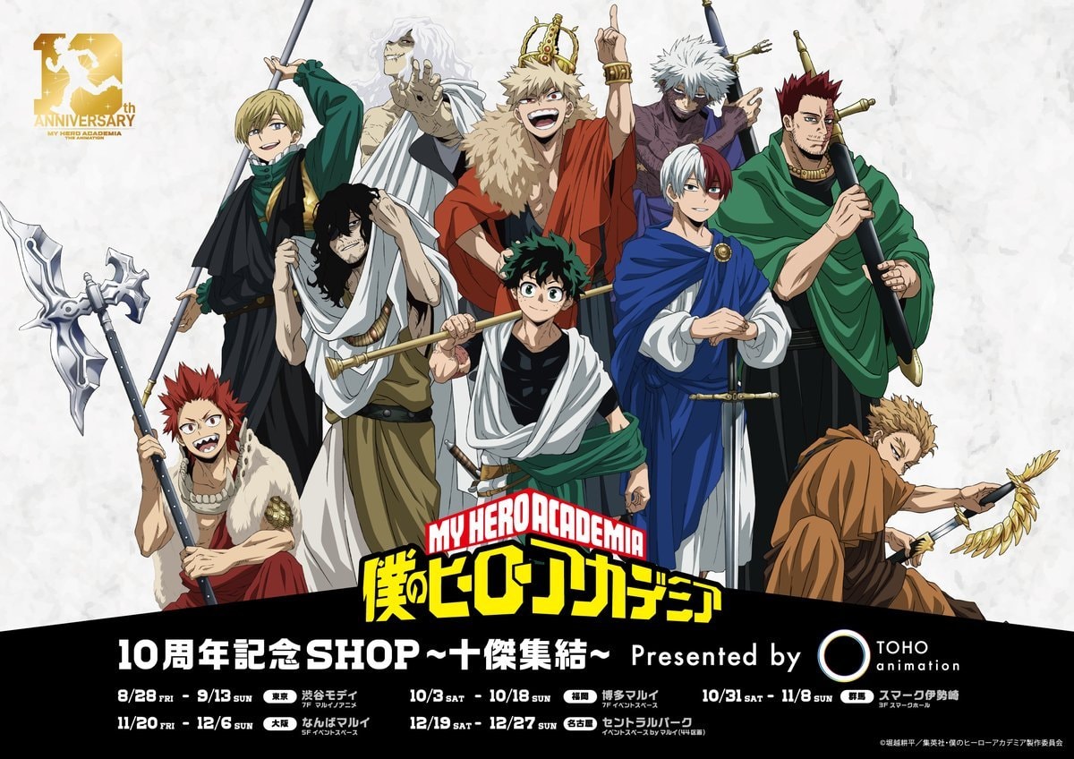 My Hero Academia Top 10 popularity poll visual