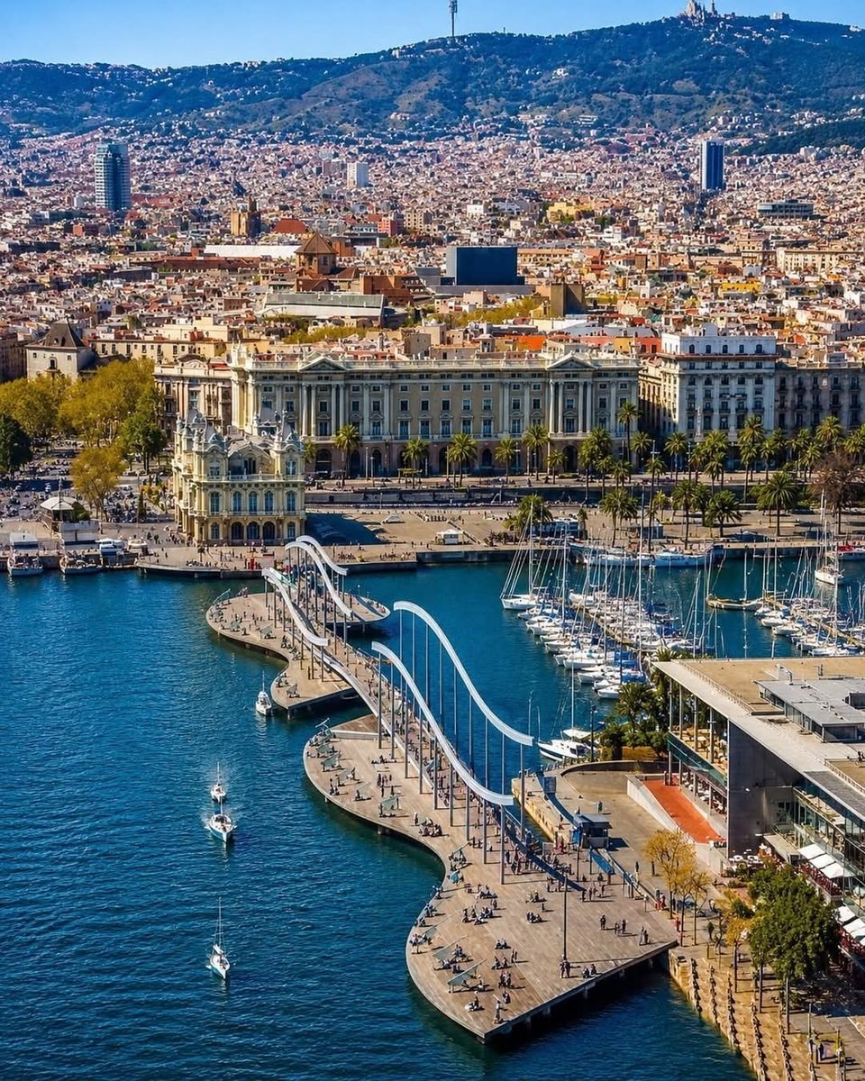 Barcelona Spain waterfront Barcelona Spain waterfront