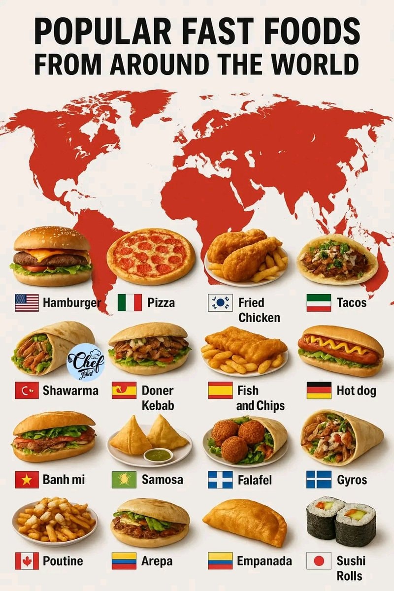 Popular Fast Foods From Around the World
