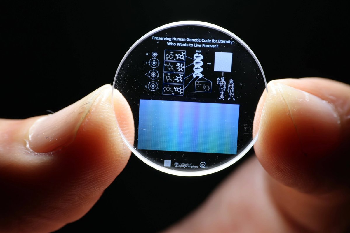 360 terabyte glass disc storage