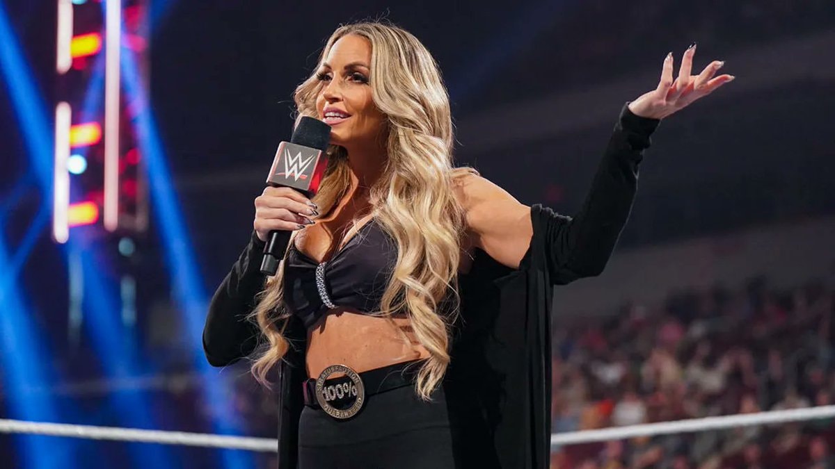 Trish Stratus interview wrestling stage