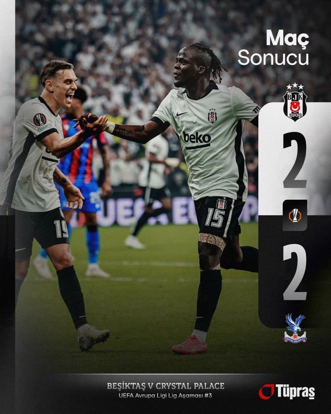 Beşiktaş 2-2 Crystal Palace