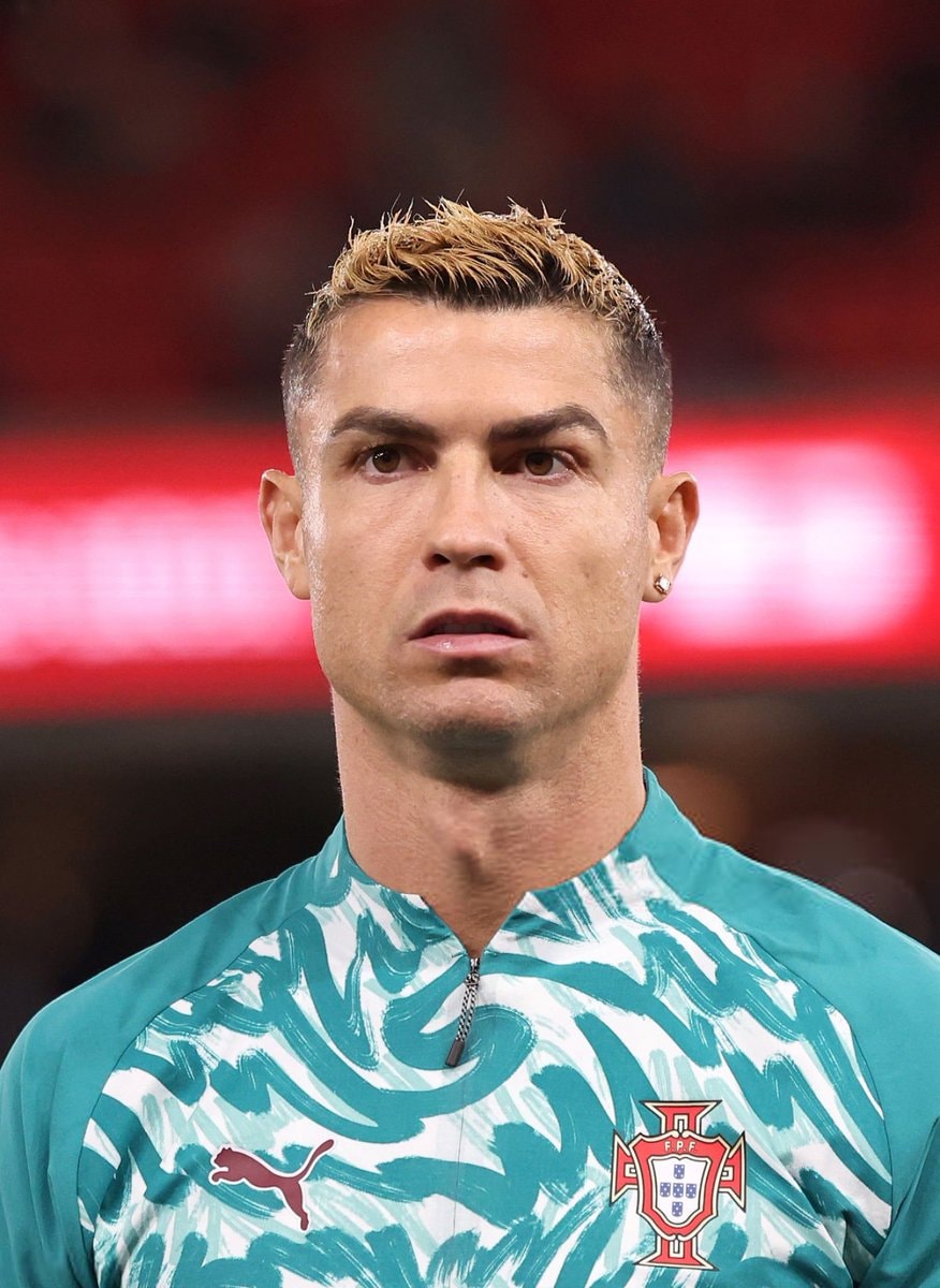 Cristiano Ronaldo serious expression training