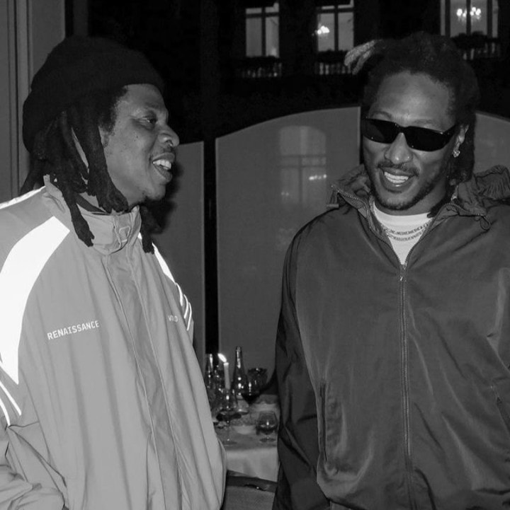 Future and Jay-Z black and white photo Future and Jay-Z black and white photo