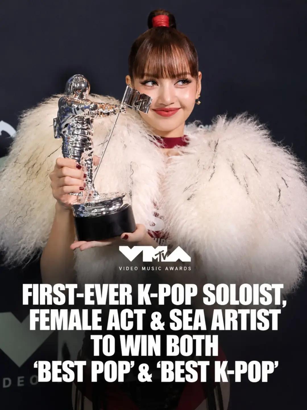 Lisa first SEA artist to win Best Pop and Best K-Pop