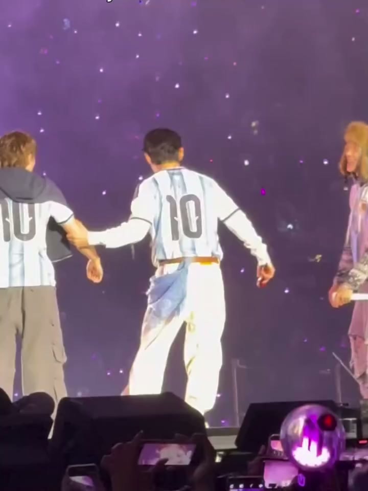 BTS Messi celebration