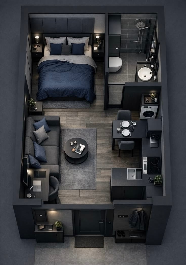 ideal apartment for men