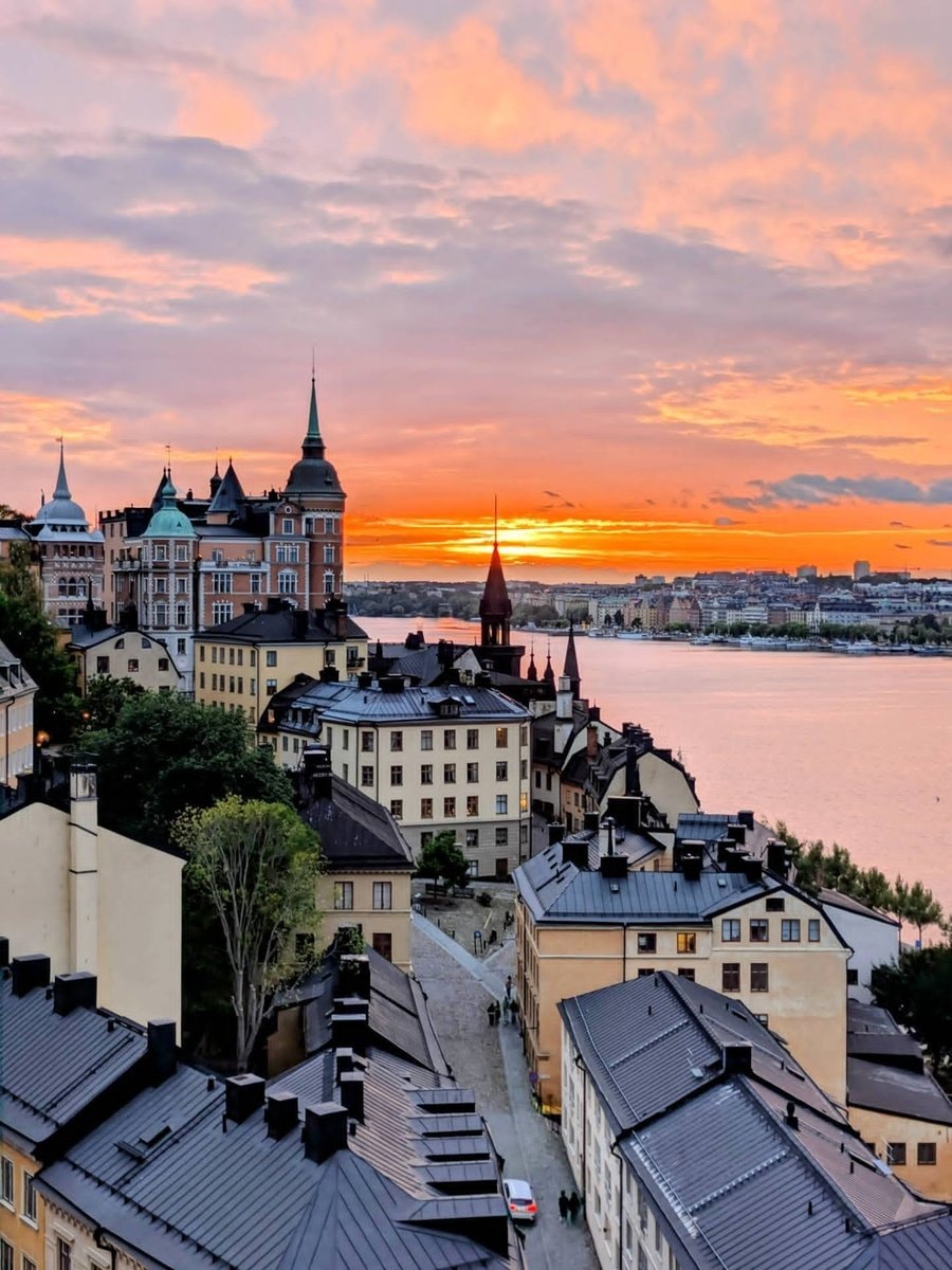 Stockholm sunset Sweden Stockholm sunset Sweden