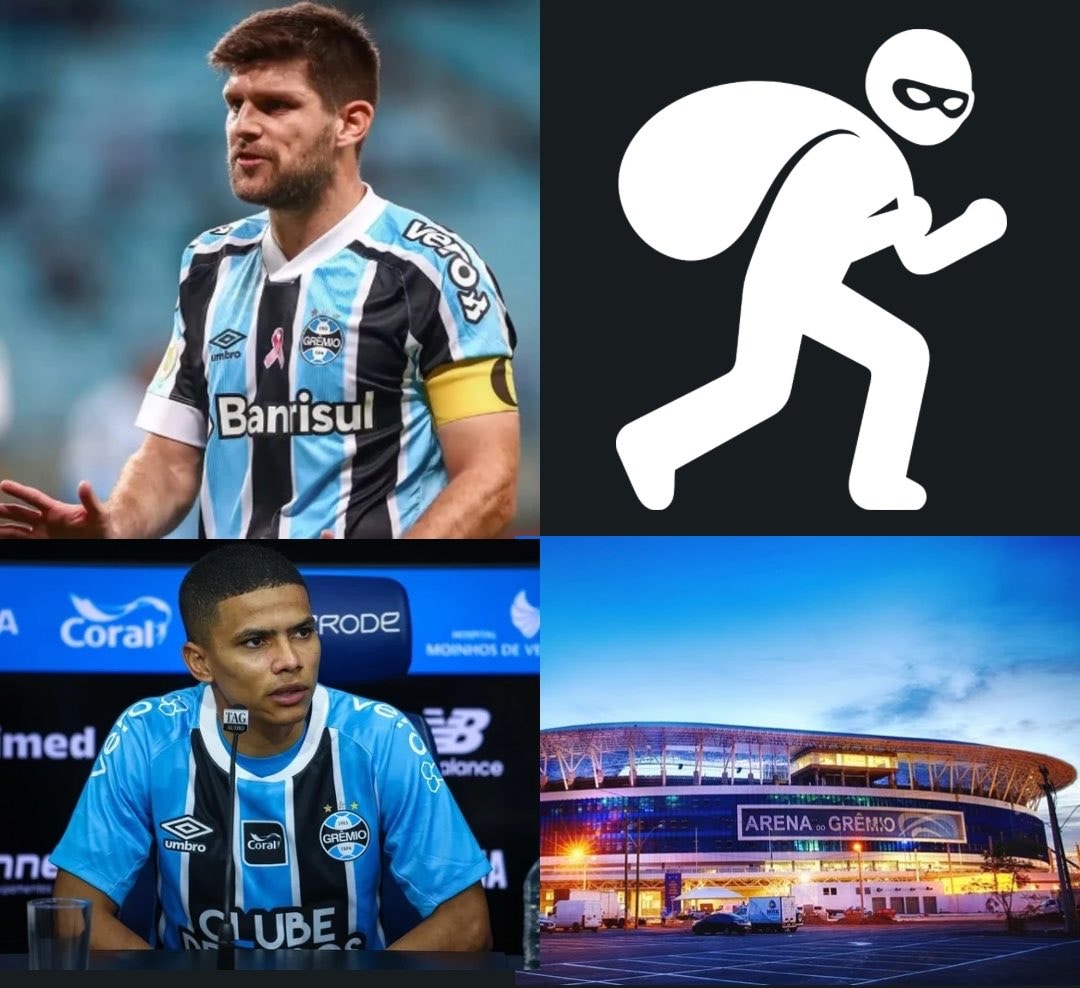 Grêmio players and Arena do Grêmio