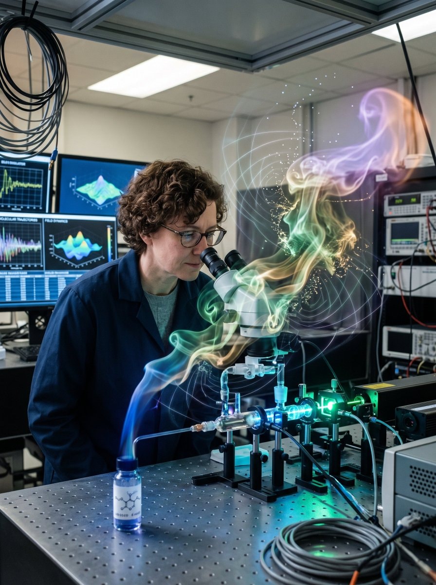 Odor behavior during atmospheric movement
