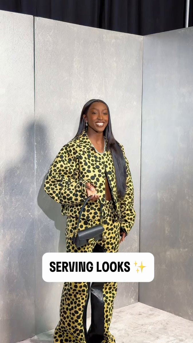 Flau'jae Johnson WNBA All-Star orange carpet
