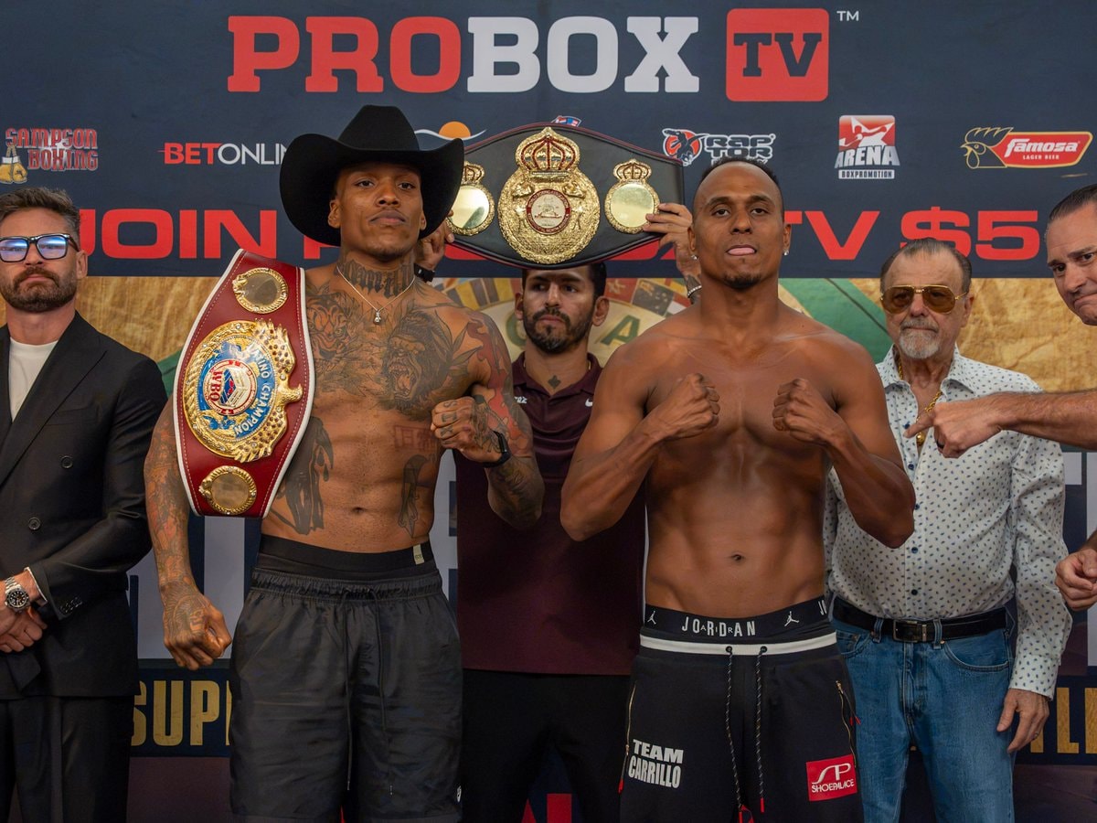 Najee Lopez Juan Carrillo weigh-in (photo 2 of 4)