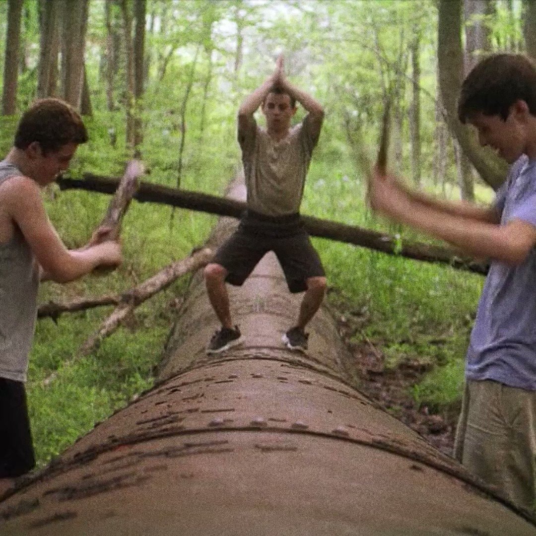 THE KINGS OF SUMMER cast on set