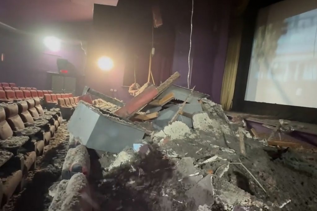 Captain America Brave New World ceiling collapse (photo 2 of 2)