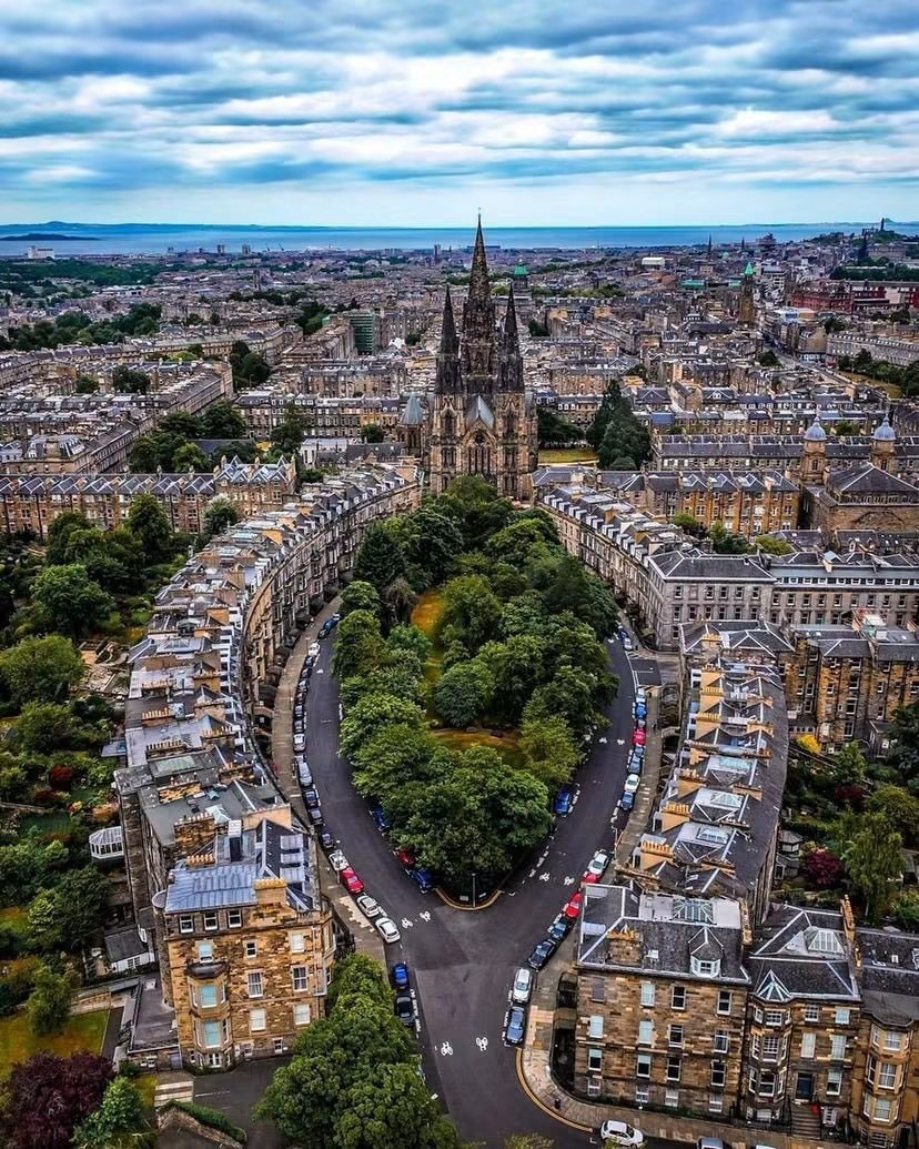 Edinburgh Scotland aerial view