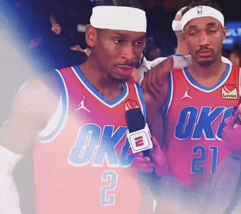 Basketball players pink jerseys interview