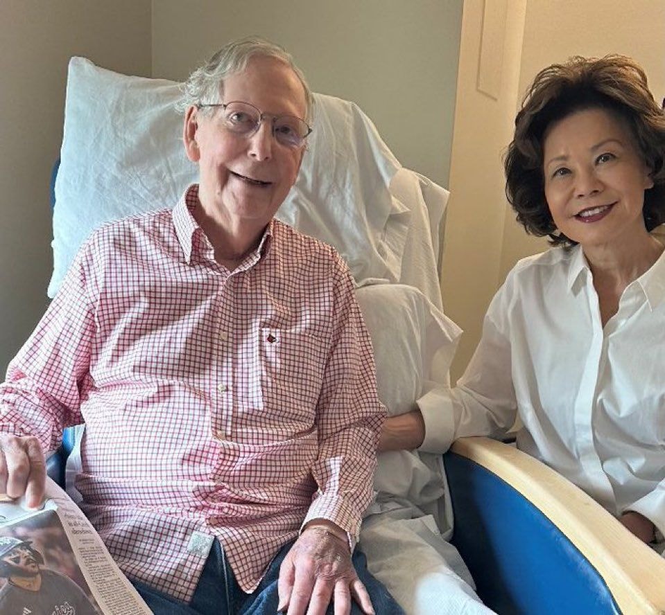Mitch McConnell Elaine Chao hospital (photo 1 of 2)