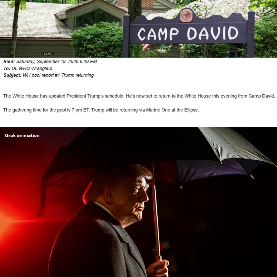 President Trump Camp David departure