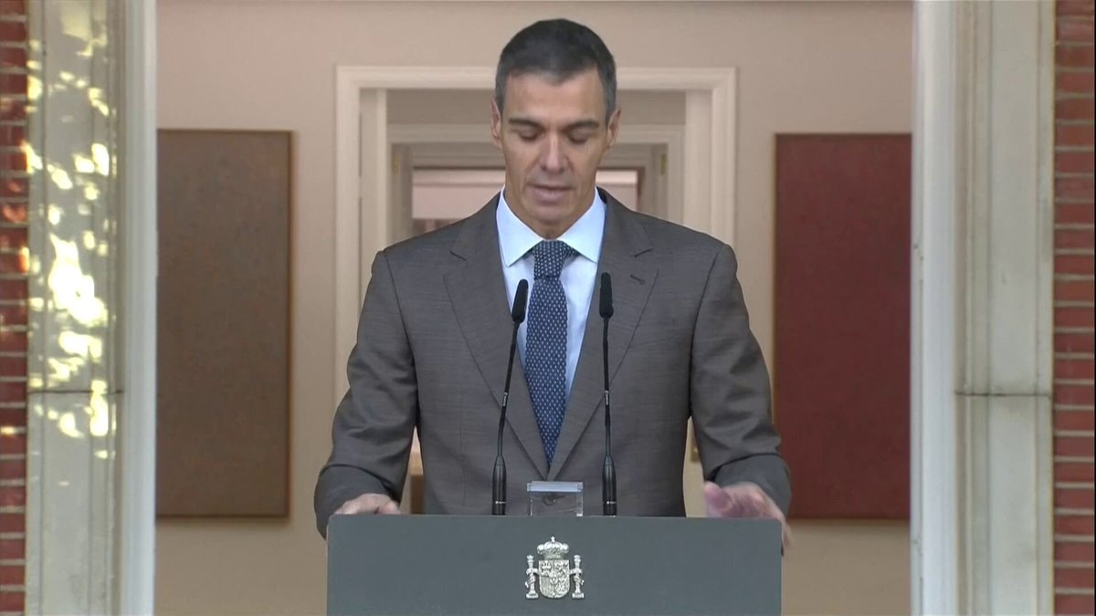 Pedro Sánchez Spain election announcement