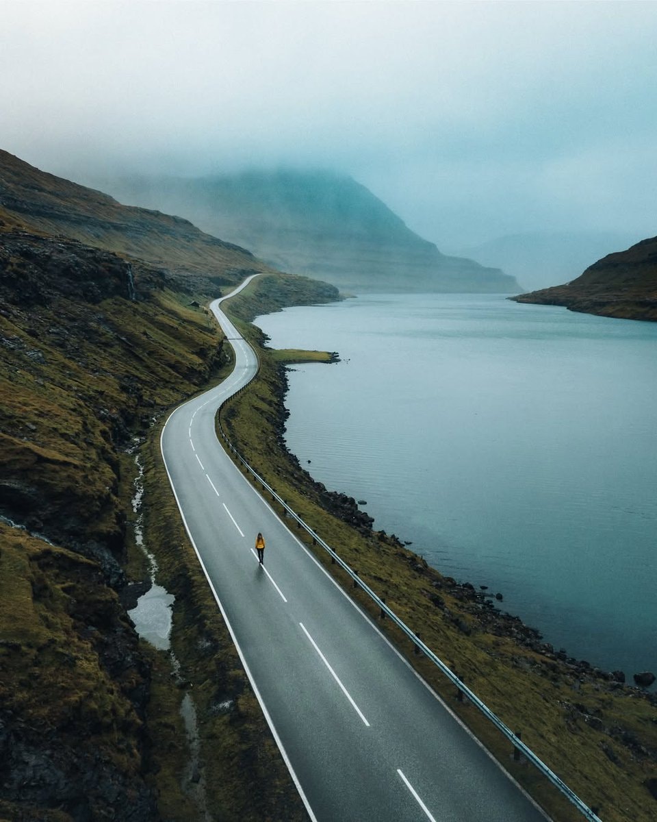 Faroe Islands waterfall into sea (photo 4 of 4)