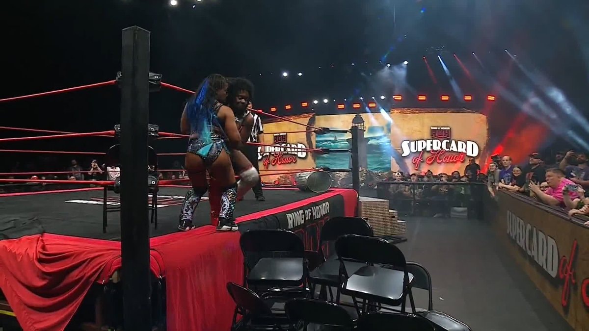 Trish Adora chokeslam Athena Supercard of Honor