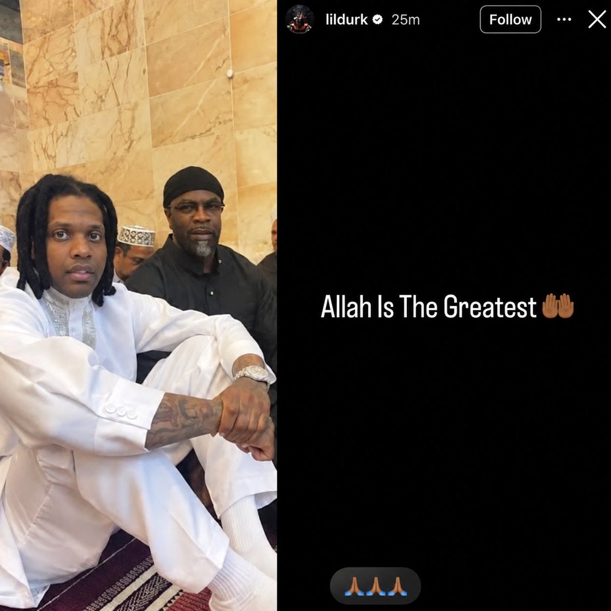 Lil Durk Instagram post