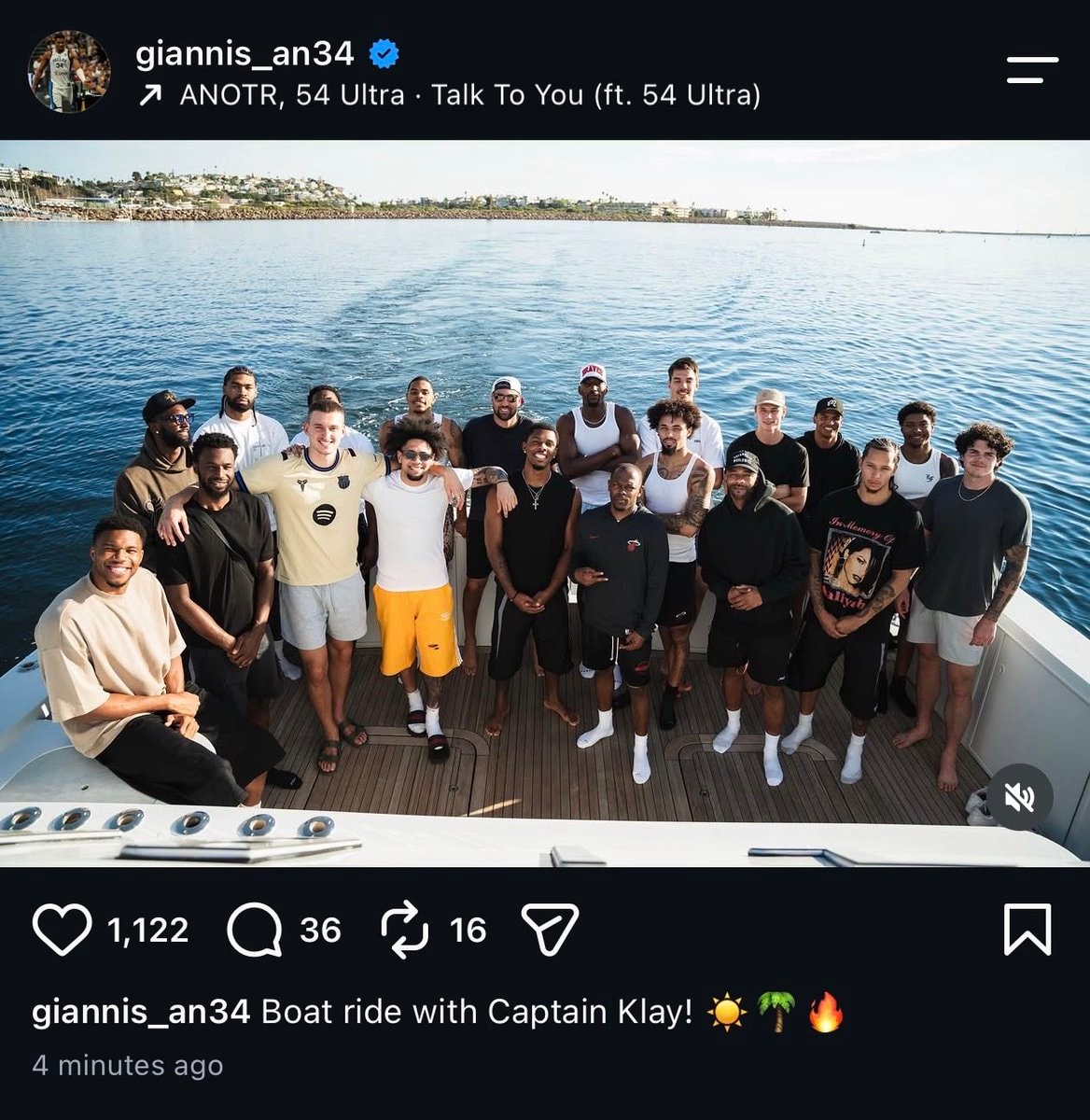 Giannis and Captain Klay on a yacht (photo 2 of 2)