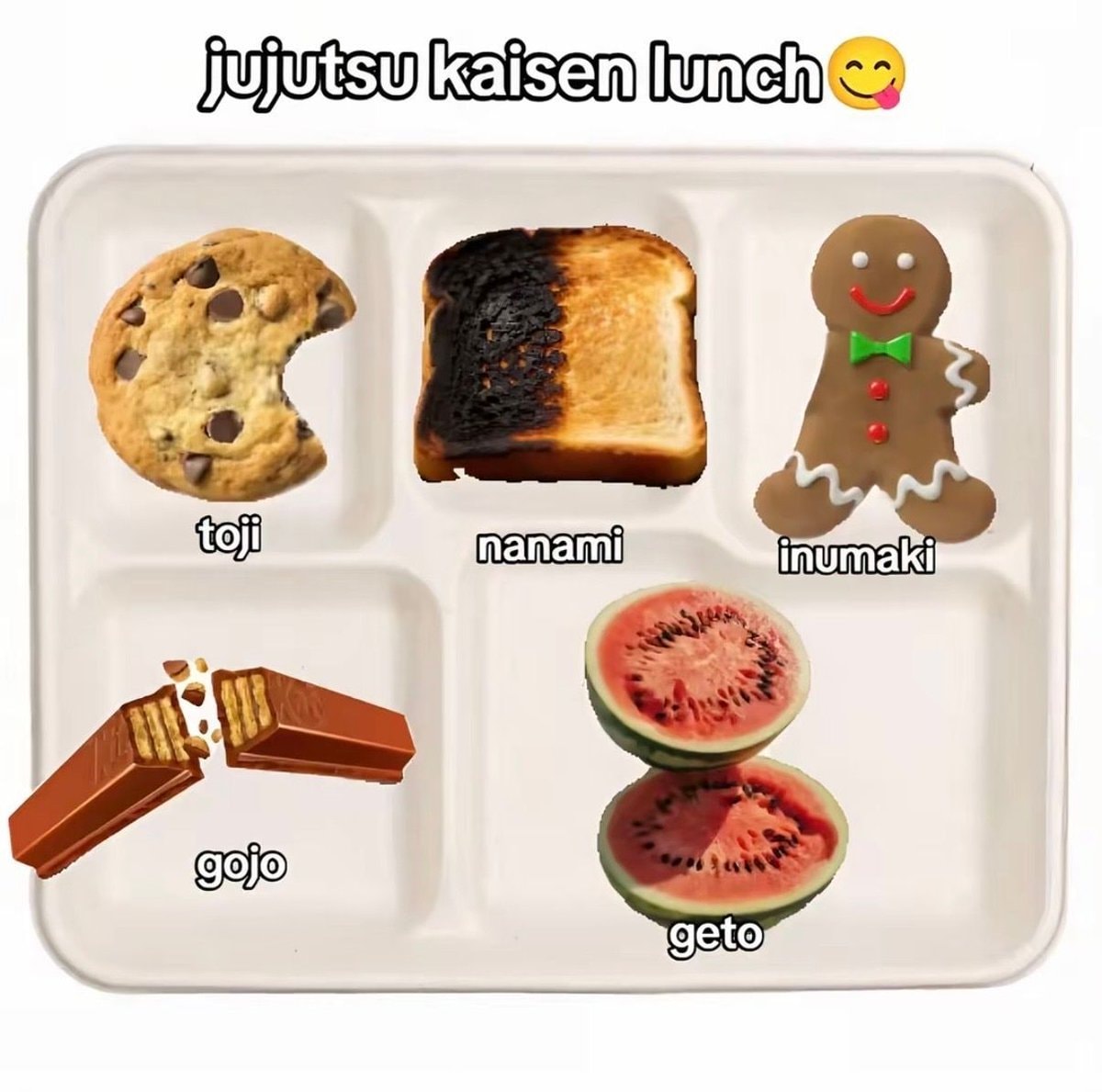 Jujutsu Kaisen characters as food