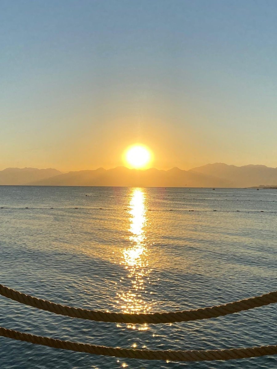 Ocean sunset at dusk