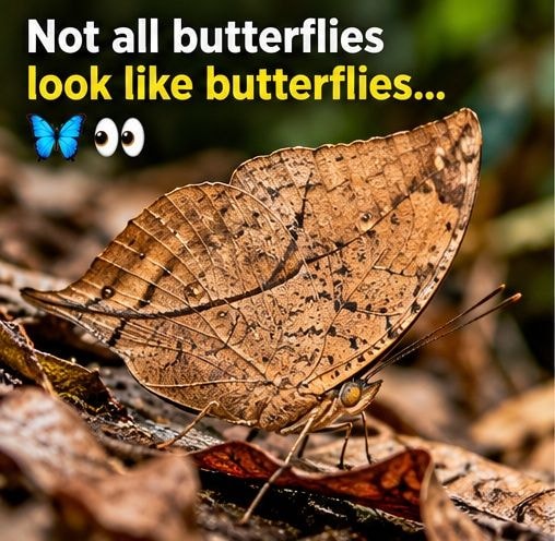 Dead Leaf Butterfly camouflage