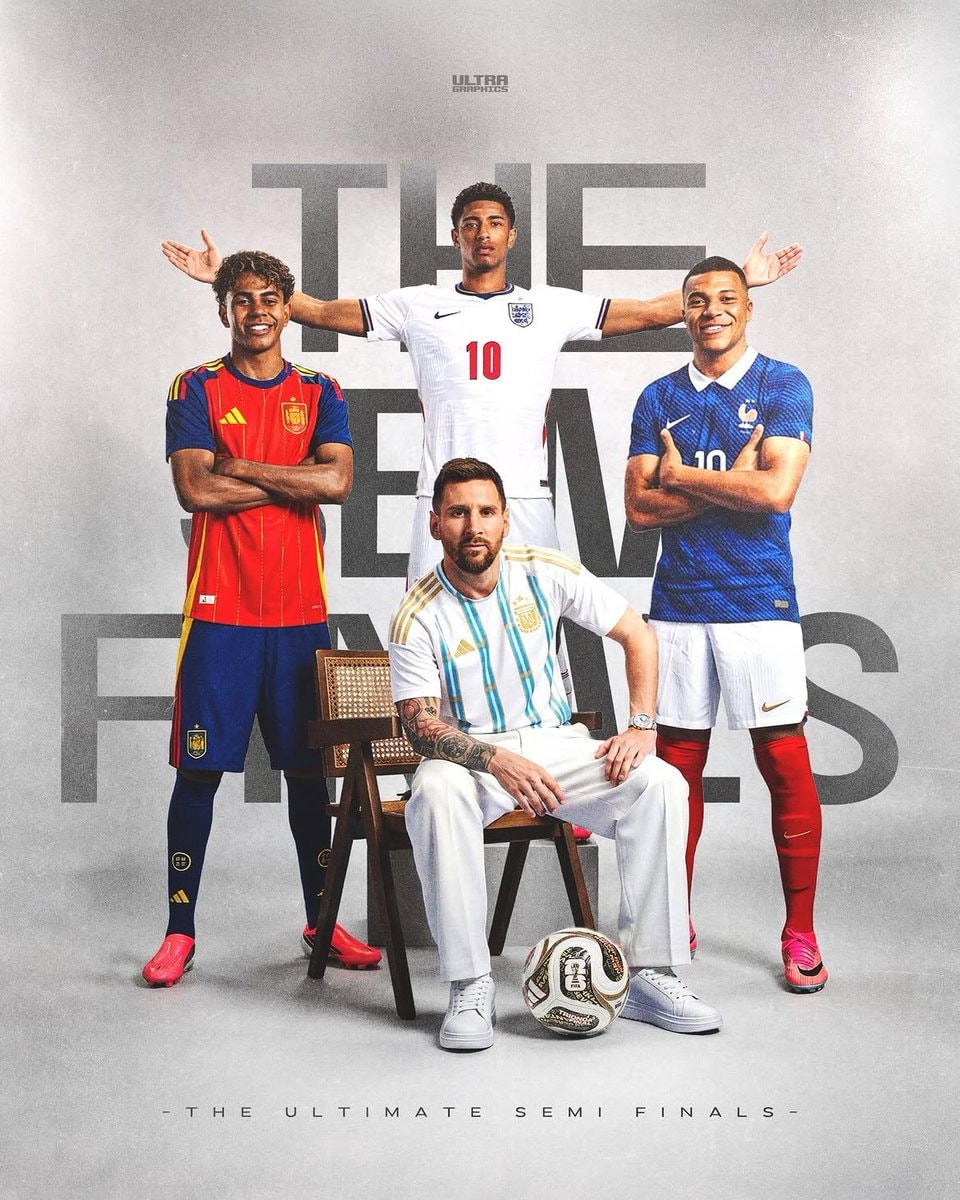 World Cup semifinalists Messi and co. 🏆