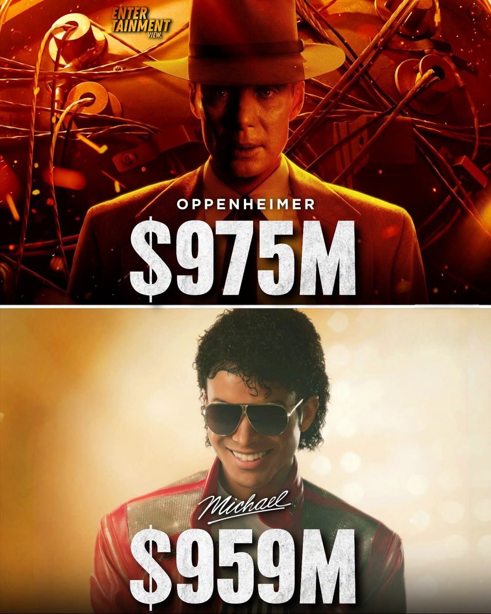 Michael biopic vs Oppenheimer box office