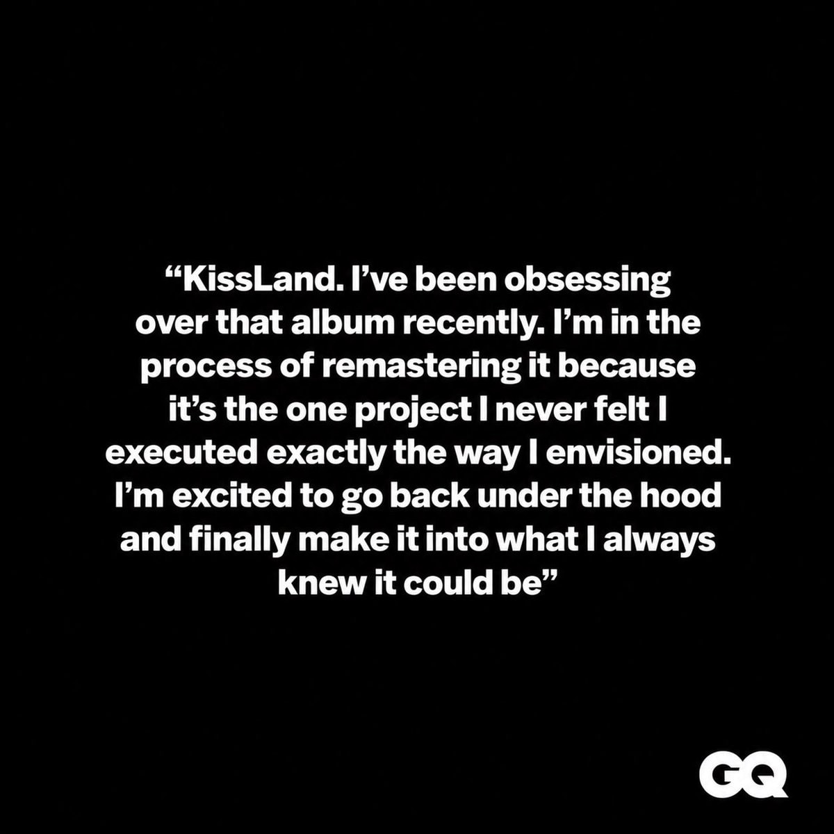 The Weeknd Kiss Land remaster GQ